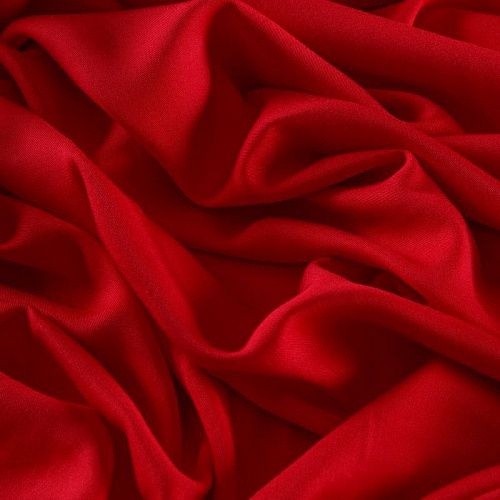 Твил-штапель 069-13120 красный однотонный