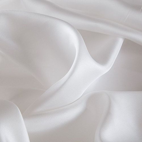 Шелк-тафта Versace 064-16235 белый однотонный