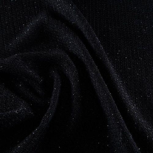 Твид шанель 052-15568 черный однотонный