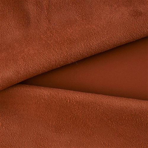 Экокожа-замша 070-11782 терракотово-оранжевый однотонный