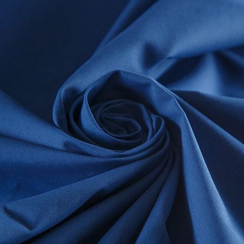 Поплин 063-16406 синий однотонный