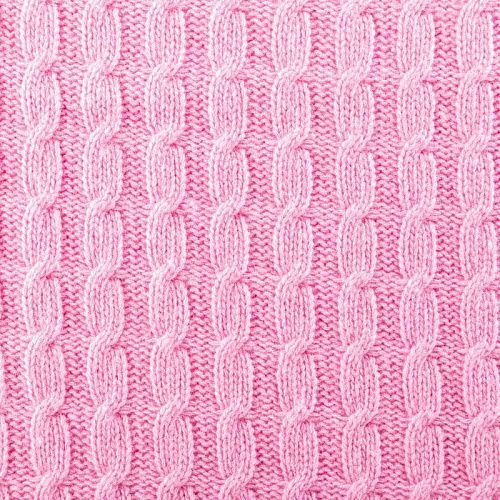 Трикотаж вязаный 056-03462 розовый однотонный