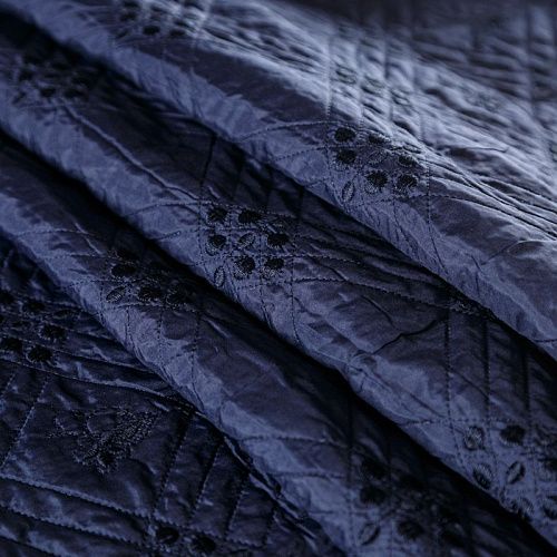 Ткань курточная 033-04112 темно-синий однотонный