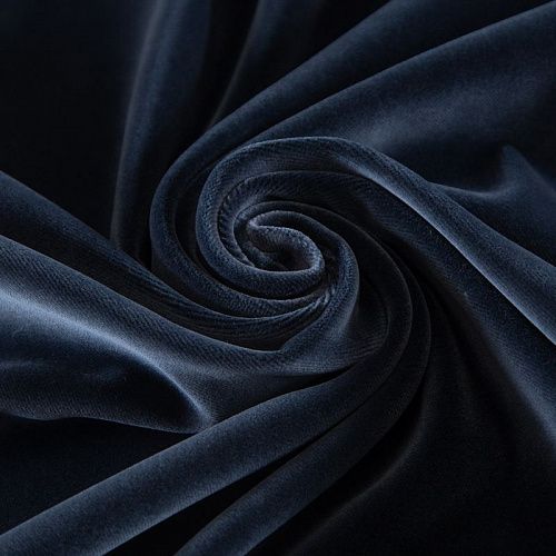 Бархат хлопковый 002-16791 графит однотонный