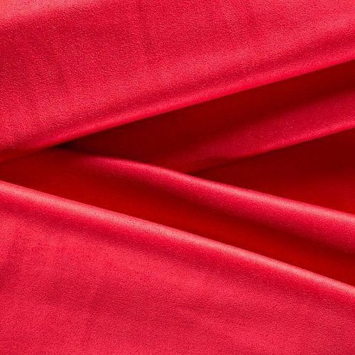 Замша искусственная К25-113 Col.5 красный однотонный