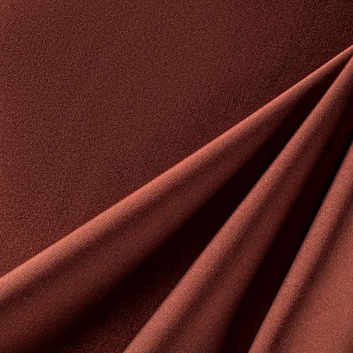 Шелк синтетический стрейч К34-228 медно-коричневый однотонный