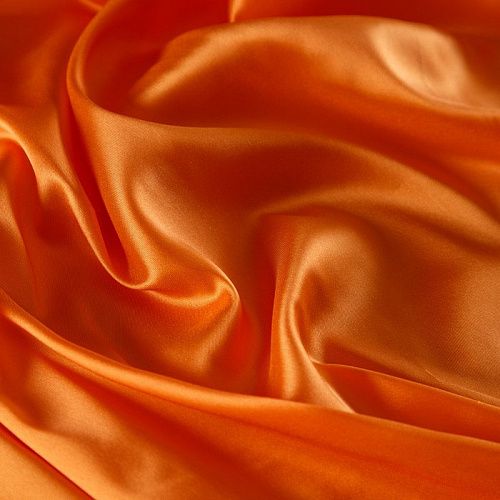 Ткань подкладочная 045-11198 тыквенный однотонный