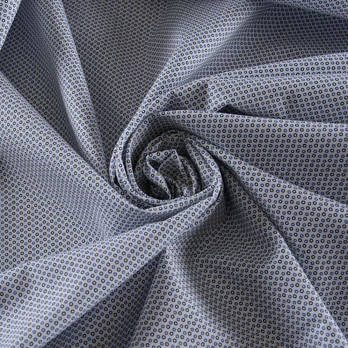 Хлопок плательно-рубашечный 049-11936 белый принтованный