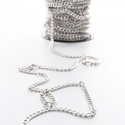 Цепь декоративная 8 мм металл 34-8-под темный никель