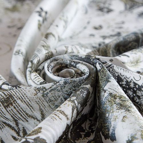 Хлопок 063-16109 белый принтованный