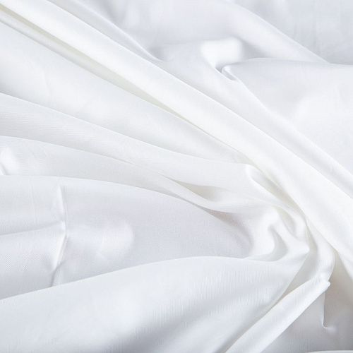 Ткань плательно-рубашечная 049-20106 белый однотонный