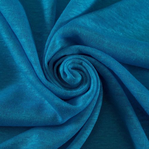 Трикотаж льняной 056-16705 лазурно-голубой