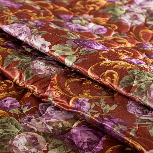 Ткань курточная 2-х сторонняя 033-03817 коричневый принтованный