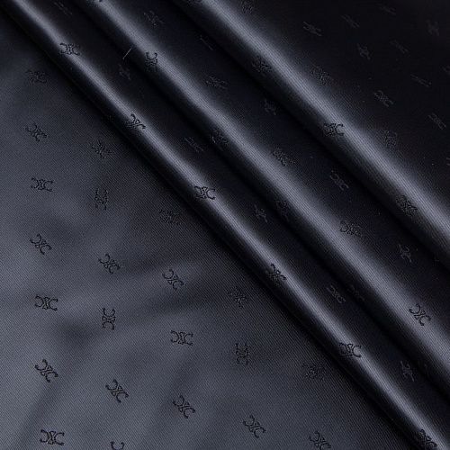 Ткань подкладочная 045-20864 черный жаккардовый