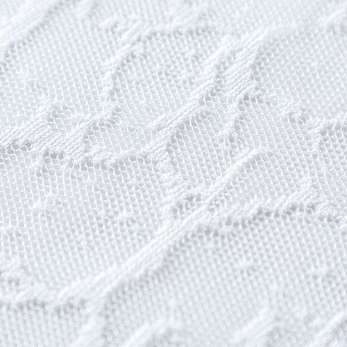 Тюль жаккардовый h-280 см 02-01-04705 белый однотонный