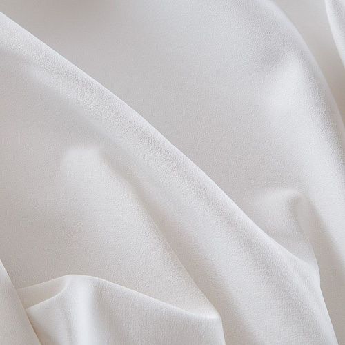 Креп на дублерине 026-17124 белый однотонный