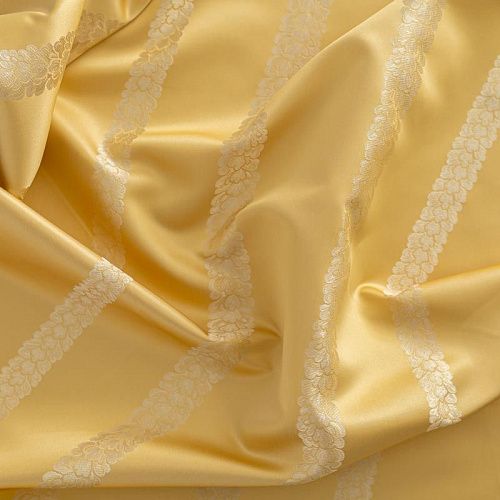 Ткань портьерная шелк L-280 см Т154-02-105 золотистый