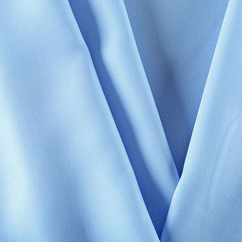 Креп-органза 039-08041 голубой однотонный