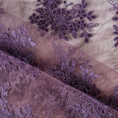 Гипюр К05-533 брусничный