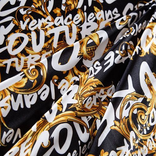 Лайкра 005-12472 черный принтованный