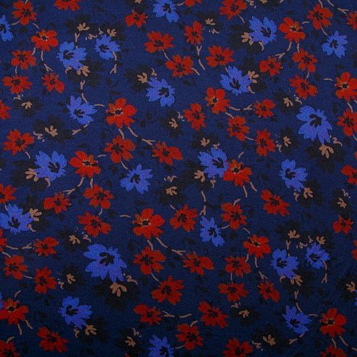 Трикотаж холодный 056-12493 темно-синий принтованный