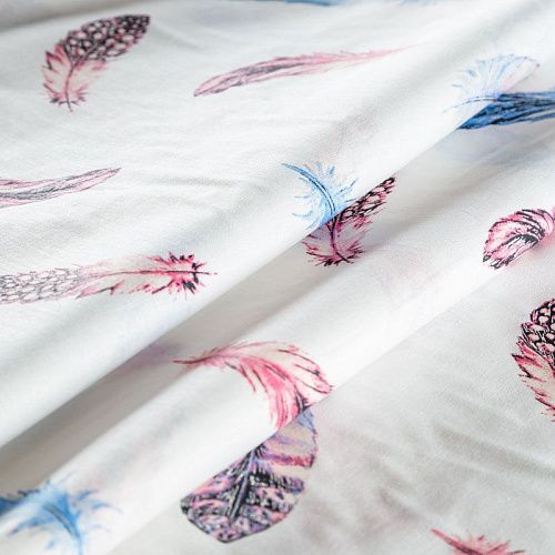 Перкаль ш.220 см 007-03521 белый принтованный