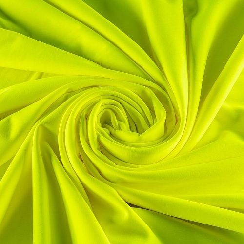 Лайкра утепленная К12-1176 неоновый лайм однотонный