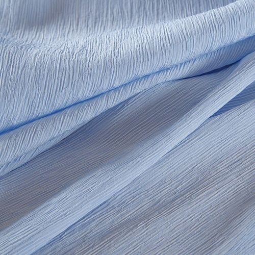 Шелк-жатка натуральный 064-16221 разбеленный голубой однотонный