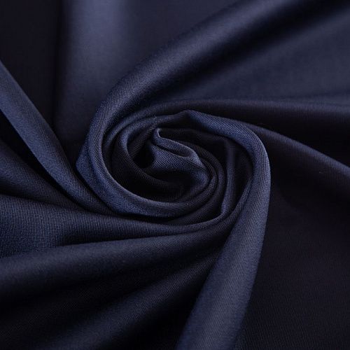Ткань костюмная Versace 025-19086 темно-синий однотонный