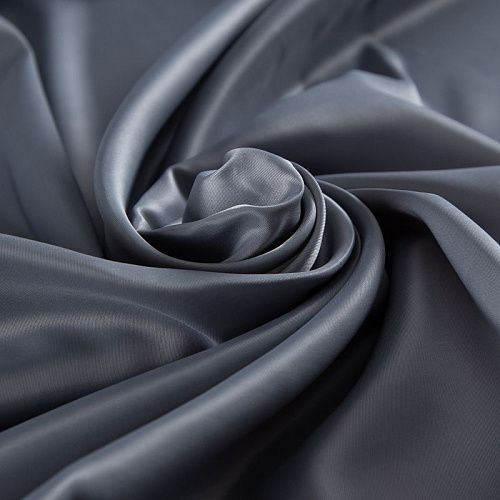 Ткань подкладочная стрейч 045-20324 серый однотонный