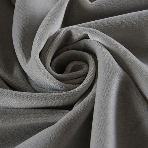 Бархат 002-11900 светло-серый однотонный