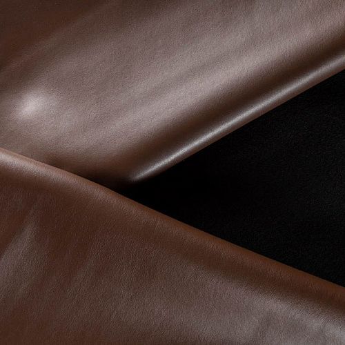 Экокожа на флисе 1020-341-070-0023 коричневый однотонный