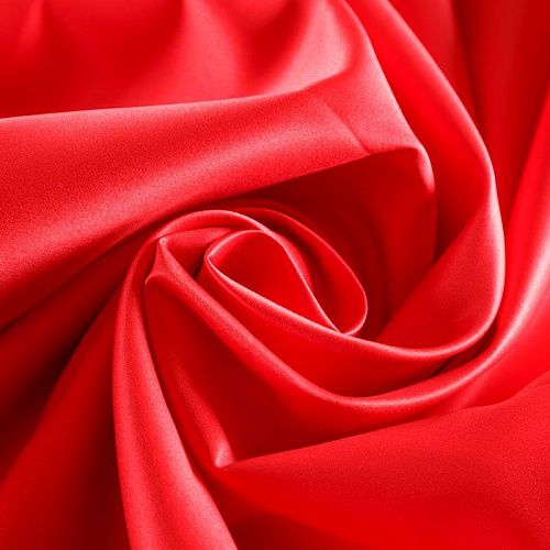 Сатин-тафта 001-07323 красный однотонный