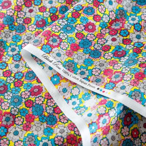 Хлопок 063-02030 желтый принтованный