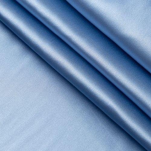 Шелк натуральный стрейч 064-20177 голубой