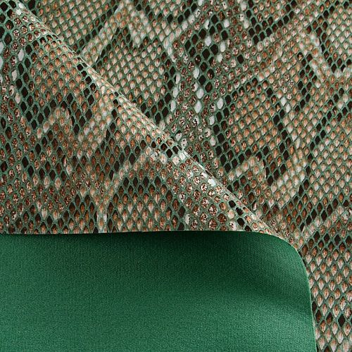 Экокожа на трикотажной основе 070-12011 зеленый