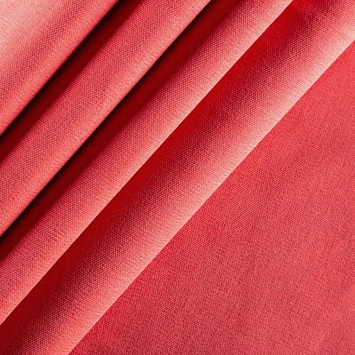 Ткань портьерная 19-02-03975 маковый однотонный