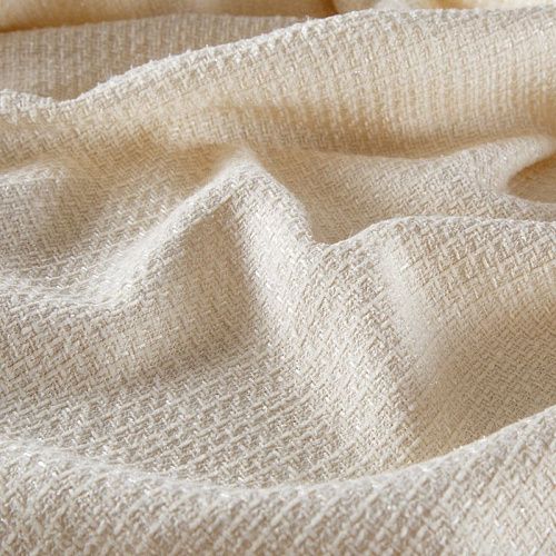 Твид шанель 052-15565 молочный однотонный