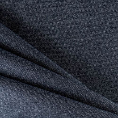 Джинс на флисе К12-695 темно-синий однотонный