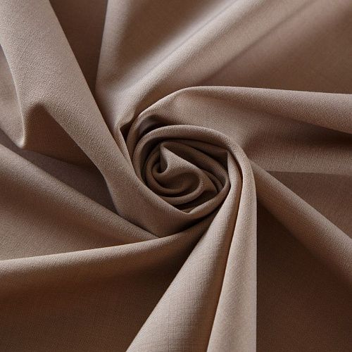 Шерсть костюмная стрейч 025-12467 песочно-бежевый однотонный