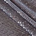 Пайетки на сетке 055-17902 серый