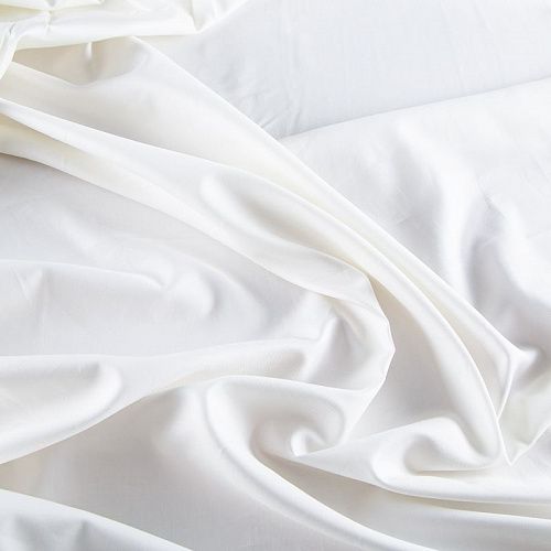 Ткань плательно-рубашечная 049-20103 молочный однотонный