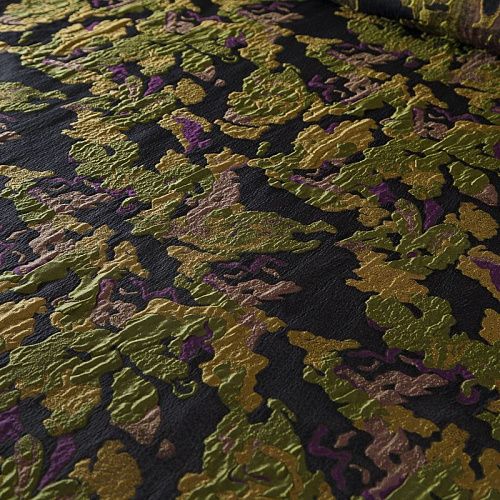 Жаккард на органзе Moschino 017-19184 черный мультиколор