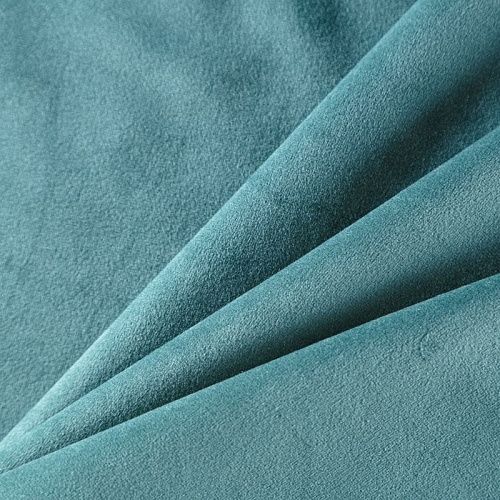 Ткань портьерная бархат h-300 см 09-02-04509 бирюзово-зеленый однотонный