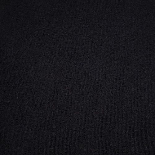 Трикотаж в рубчик 056-14518 черный однотонный