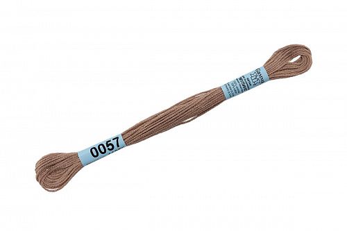 Нитки для вышивания Gamma мулине 8 м 0057 серо-бежевый