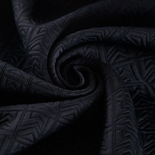 Трикотаж фактурный 056-16572 черный