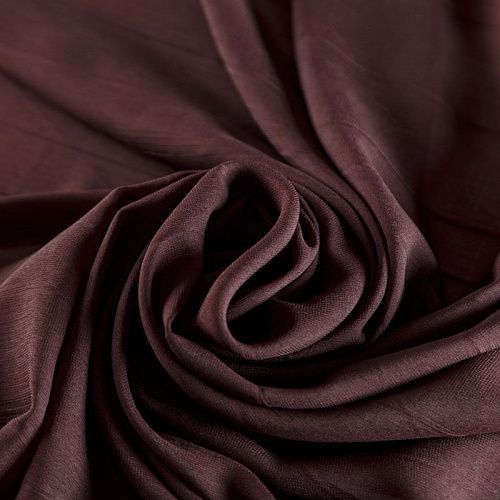 Шифон К28-823 шоколадный однотонный