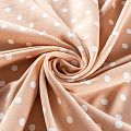 Креп 026-01549 бежевый принтованный