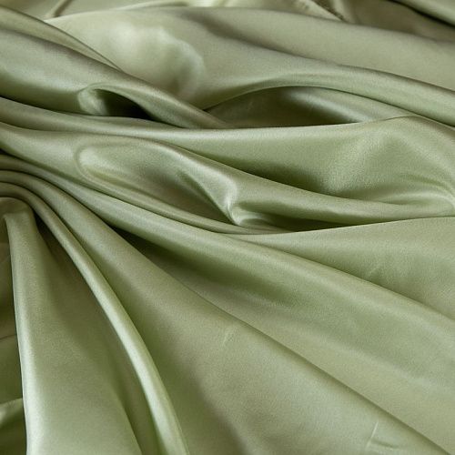 Шелк натуральный 064-16901 салатный однотонный